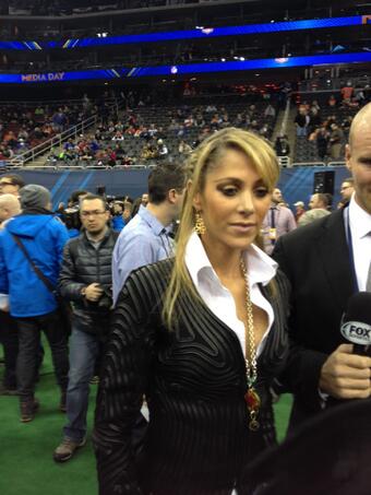 Gaining new respect for Ines Sainz at Super Bowl Media Day, and