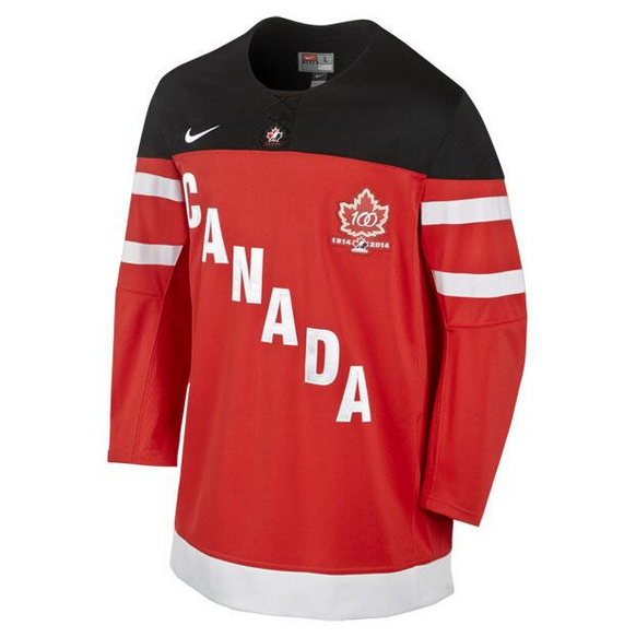 100th Anniversary 1914-2014 IIHF Canada Hockey Sewn Jersey G 